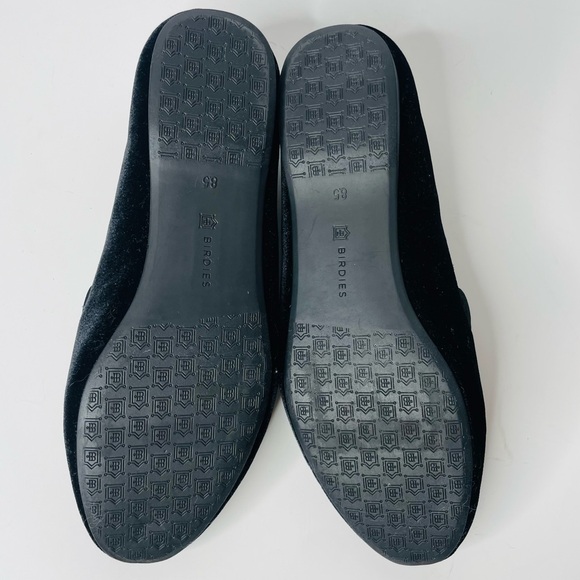 Birdies The Starling Black Velvet Round Toe Smoking Slippers Flats Size 8.5 - Picture 10 of 10